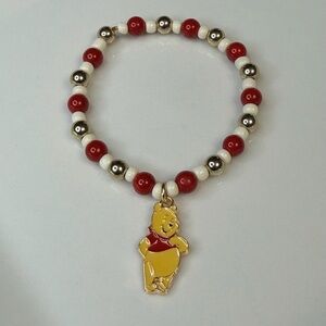 Winnie the Pooh Bracelet - Red white and gold